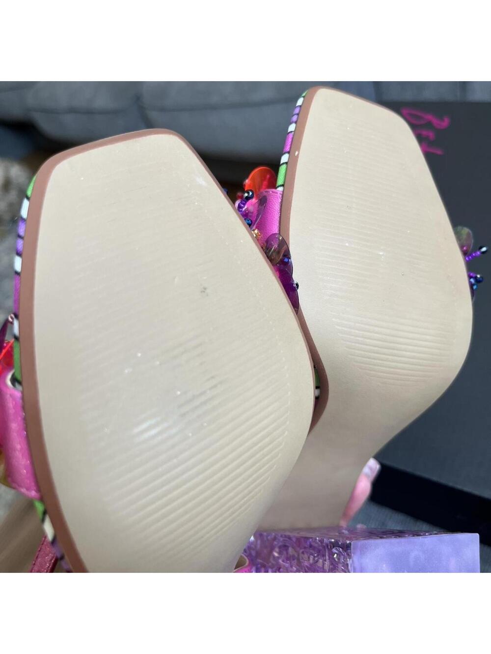 Betsey Johnson Women's Multi and Pink Court - Picture 8 of 8